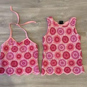 Flowers by Zoe crochet tops Size 5